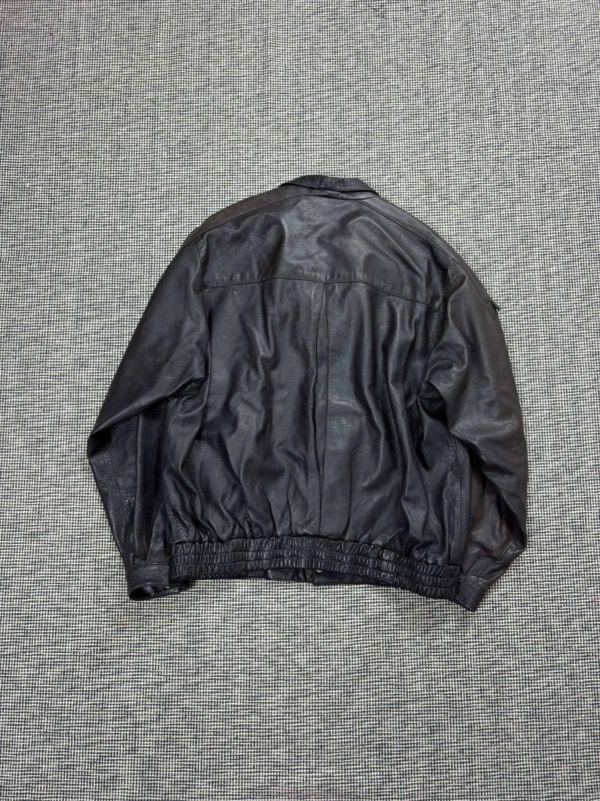 Genuine Leather Boxy avant garde made in Mongolia leather bomber jacket 80s Size US XL / EU 56 / 4 - 5 Thumbnail