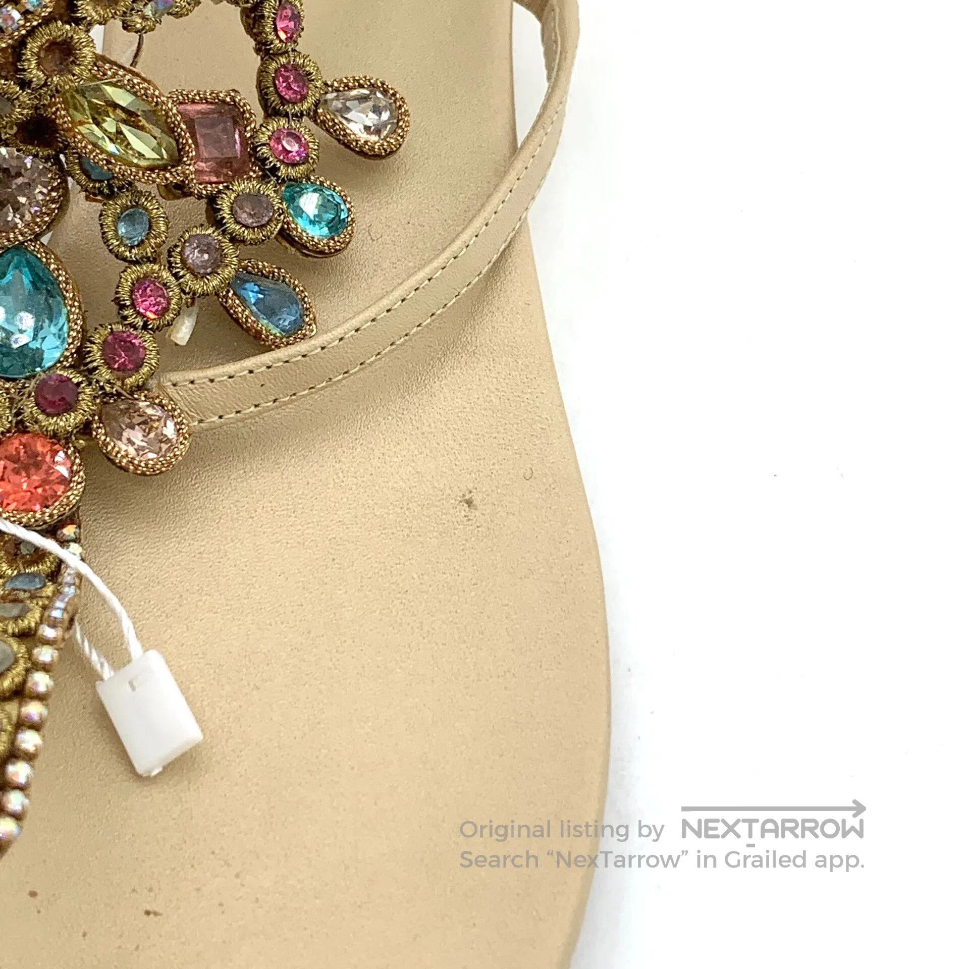 Rene Caovilla Rene Caovilla Brown Heavy Beaded Embroidery Casual Flat On Size US 7 / IT 37 - 9 Thumbnail