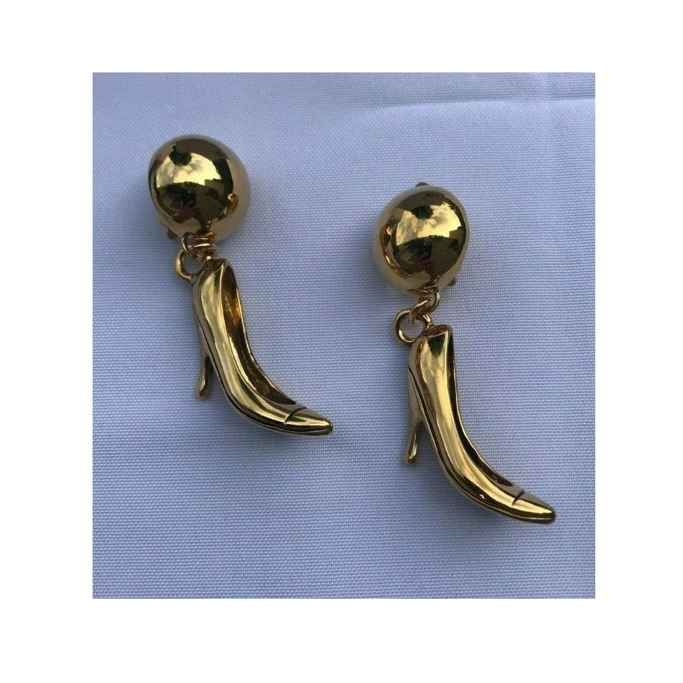 Moschino SS15 Moschino Couture Jeremy Scott Pumps Clip-On Earrings Size ONE SIZE - 1 Thumbnail