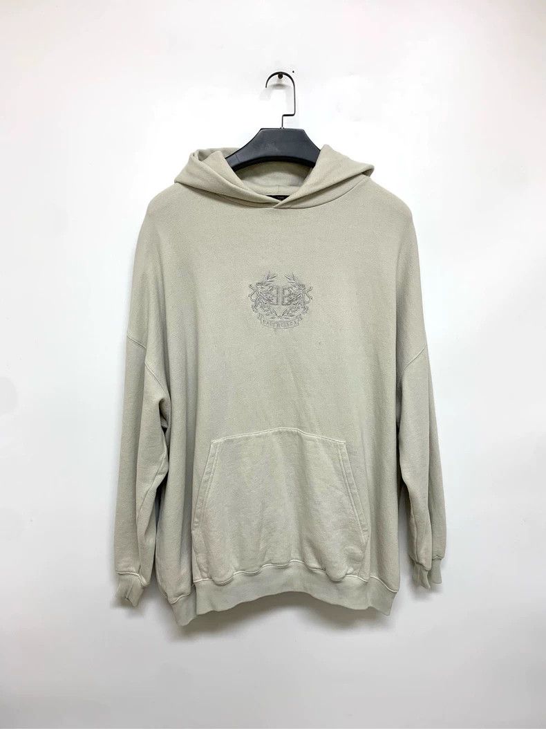 Balenciaga Balenciaga Double-B wheat-ear embroidered hooded sweatshirt Size US XS / EU 42 / 0 - 1 Thumbnail