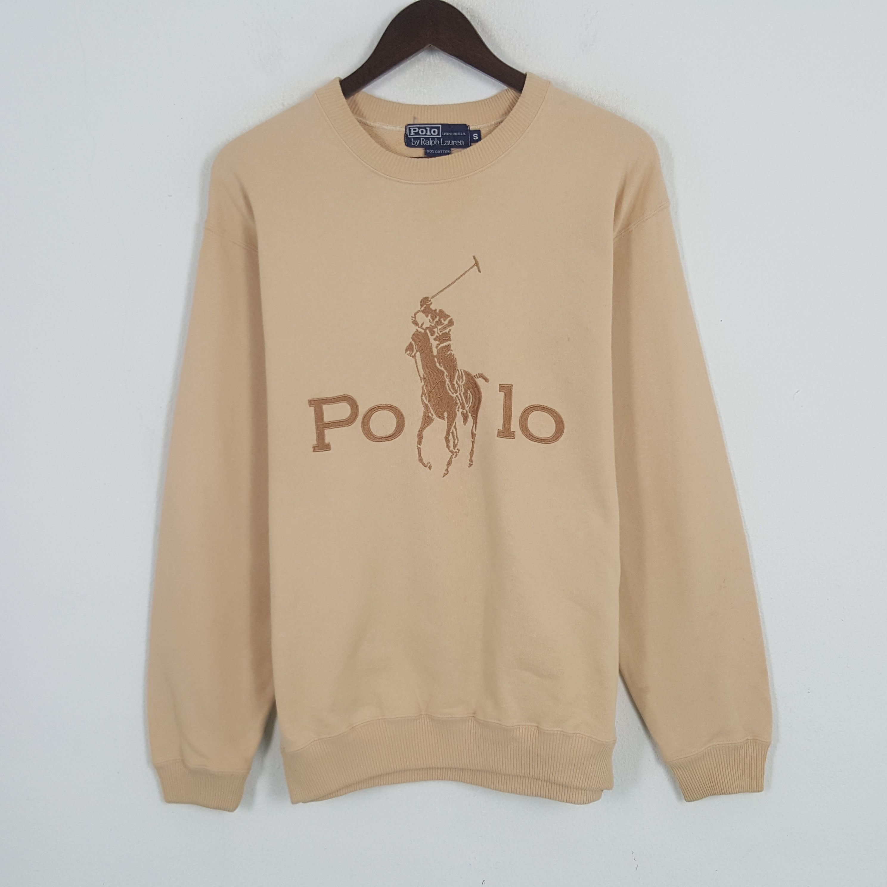 Polo Ralph Lauren × Vintage Vintage Polo By Ralph Lauren Big Logo Sweatshirt Size US S / EU 44-46 / 1 - 1 Thumbnail