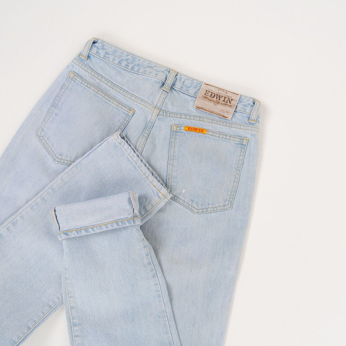 Edwin Edwin Womens London Slim Jeans Light Wash Denim Vintage Size 28" / US 6 / IT 42 - 4 Thumbnail
