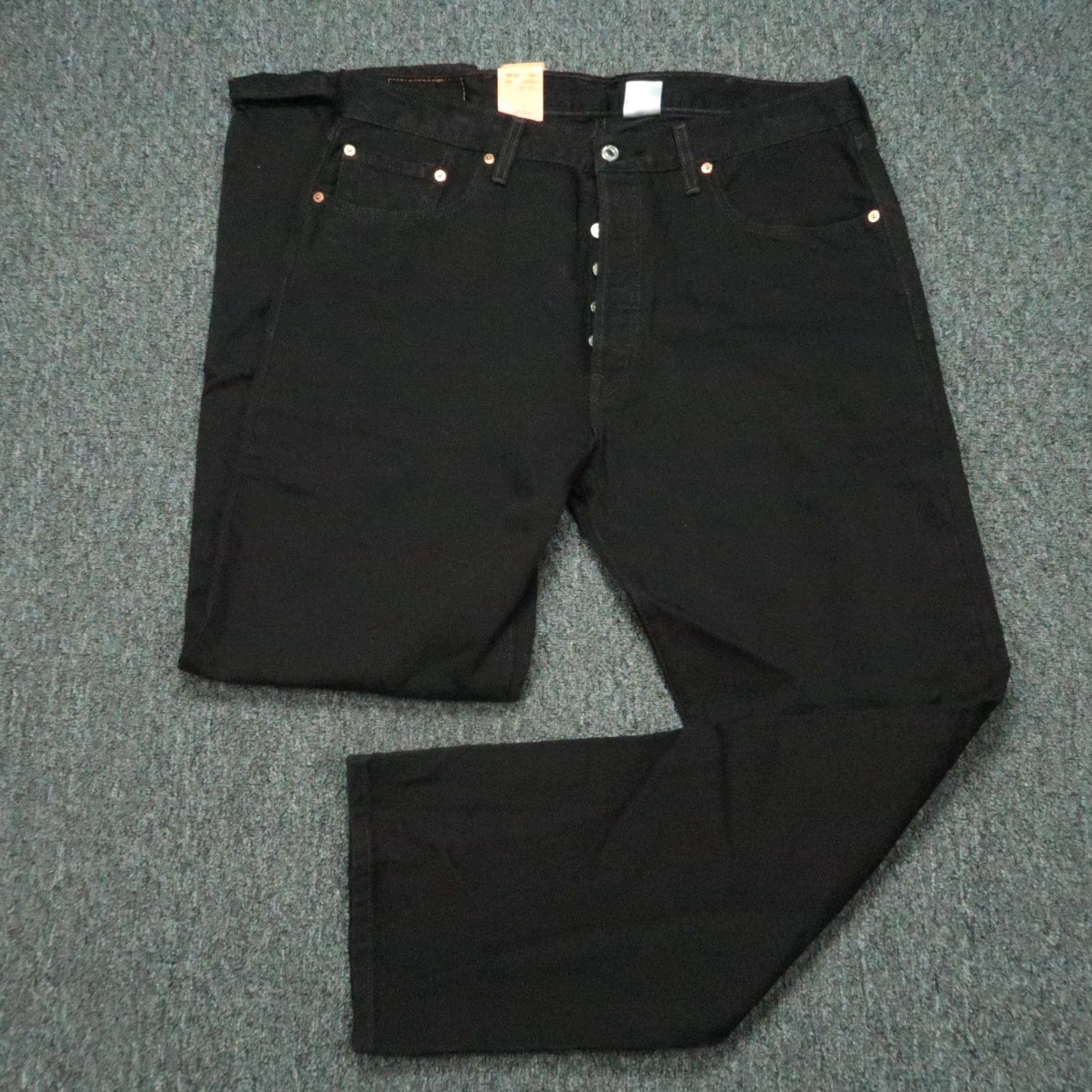 Levi's VINTAGE Levi's Jeans Mens 38x32 Black 501 Preshrunk Button Fly 5 Pocket Y2K NWT Size US 38 / EU 54 - 2 Thumbnail