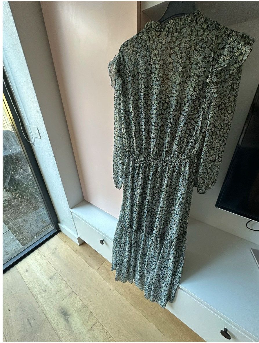 Maje New French Designer Floral Midi Dress Size M / US 6-8 / IT 42-44 - 6 Thumbnail