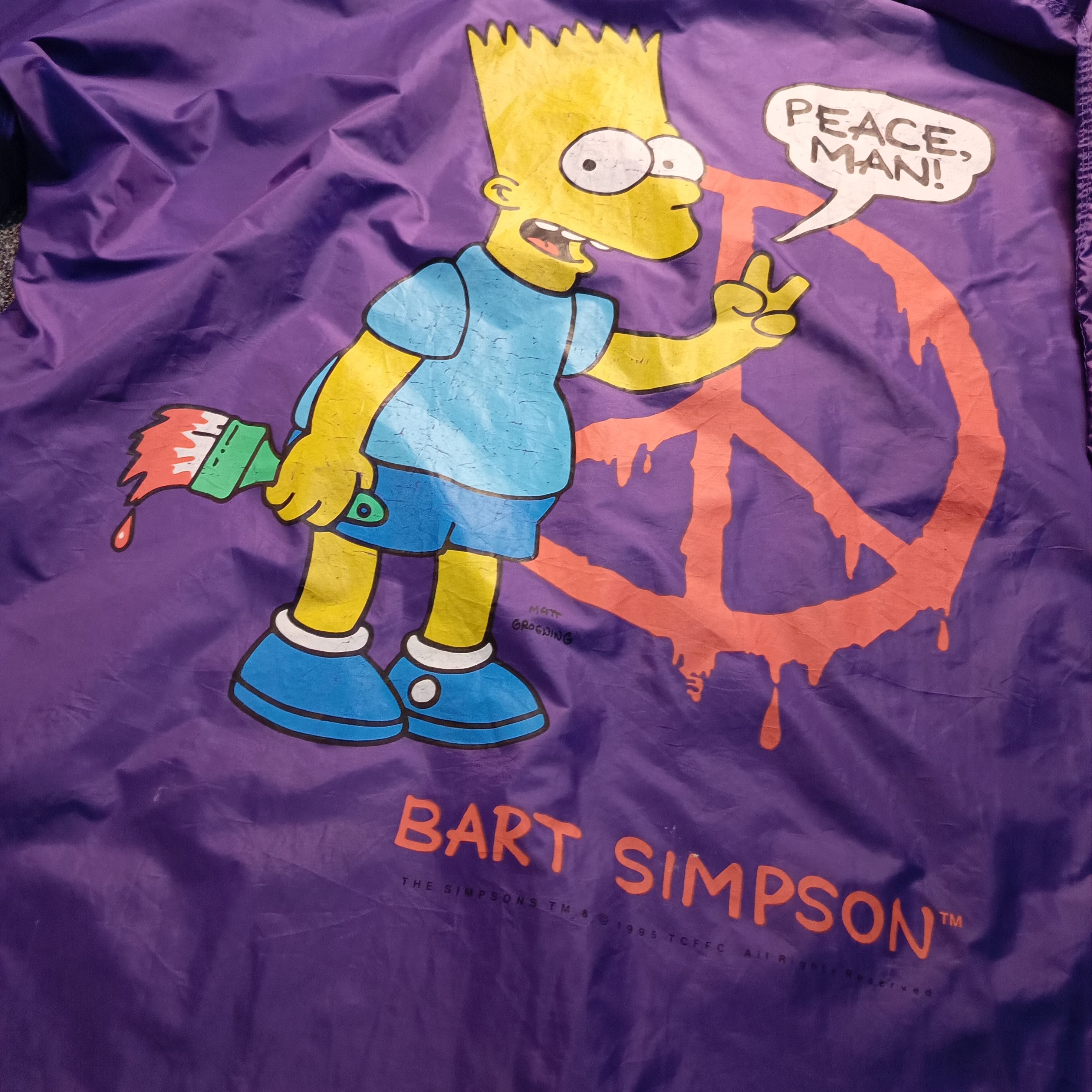 Japanese Brand 🔥🔥 Vintage 1995 Rare The Simpson Long Raincoat Size US L / EU 52-54 / 3 - 4 Thumbnail