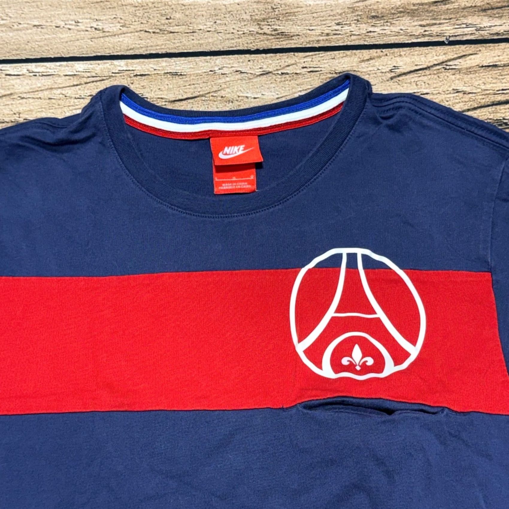 Nike Nike Paris Saint-Germain T-Shirt Mens L Slim Navy Blue PSG Soccer 636567-410 Size US L / EU 52-54 / 3 - 2 Thumbnail
