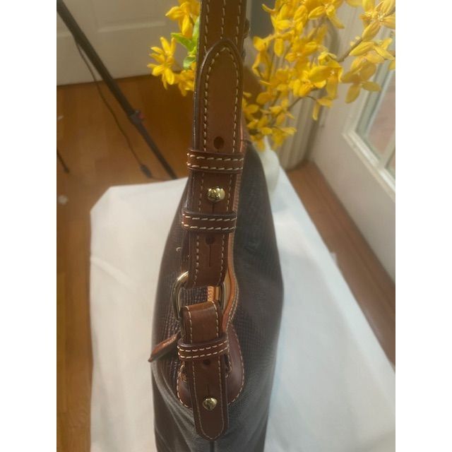 Dooney & Bourke Dooney & Bourke Embossed Lizard Hobo Shoulder Bag In Brown L Size ONE SIZE - 7 Thumbnail