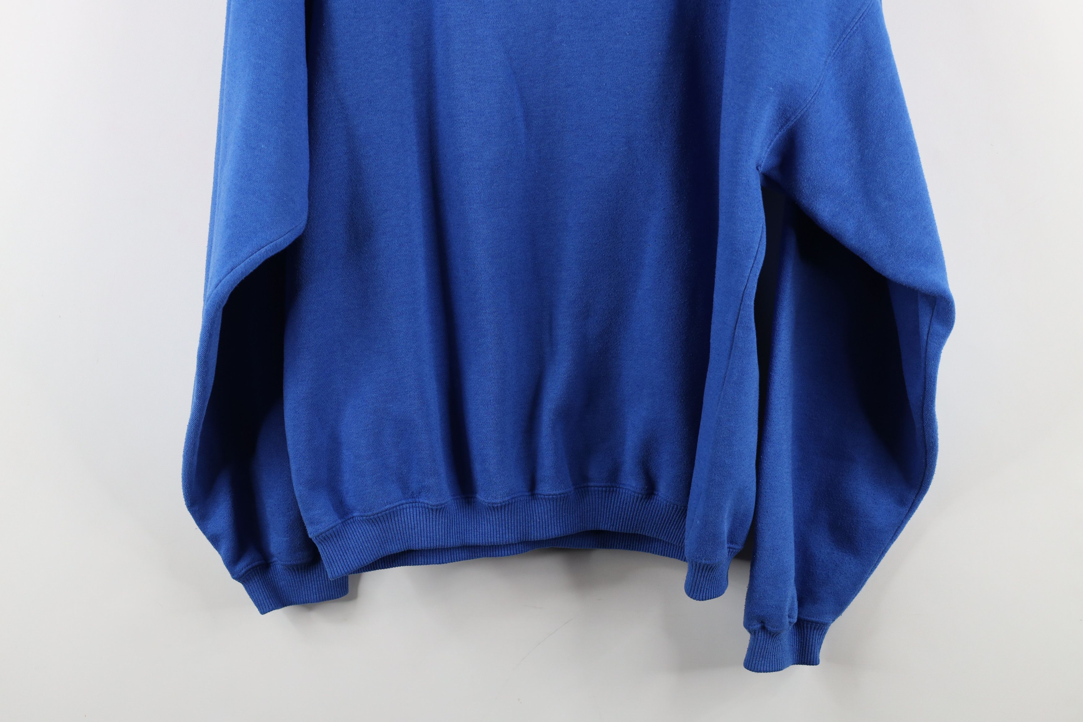 Vintage Vintage 90s Streetwear Blank Crewneck Sweatshirt Blue USA Size US M / EU 48-50 / 2 - 13 Thumbnail