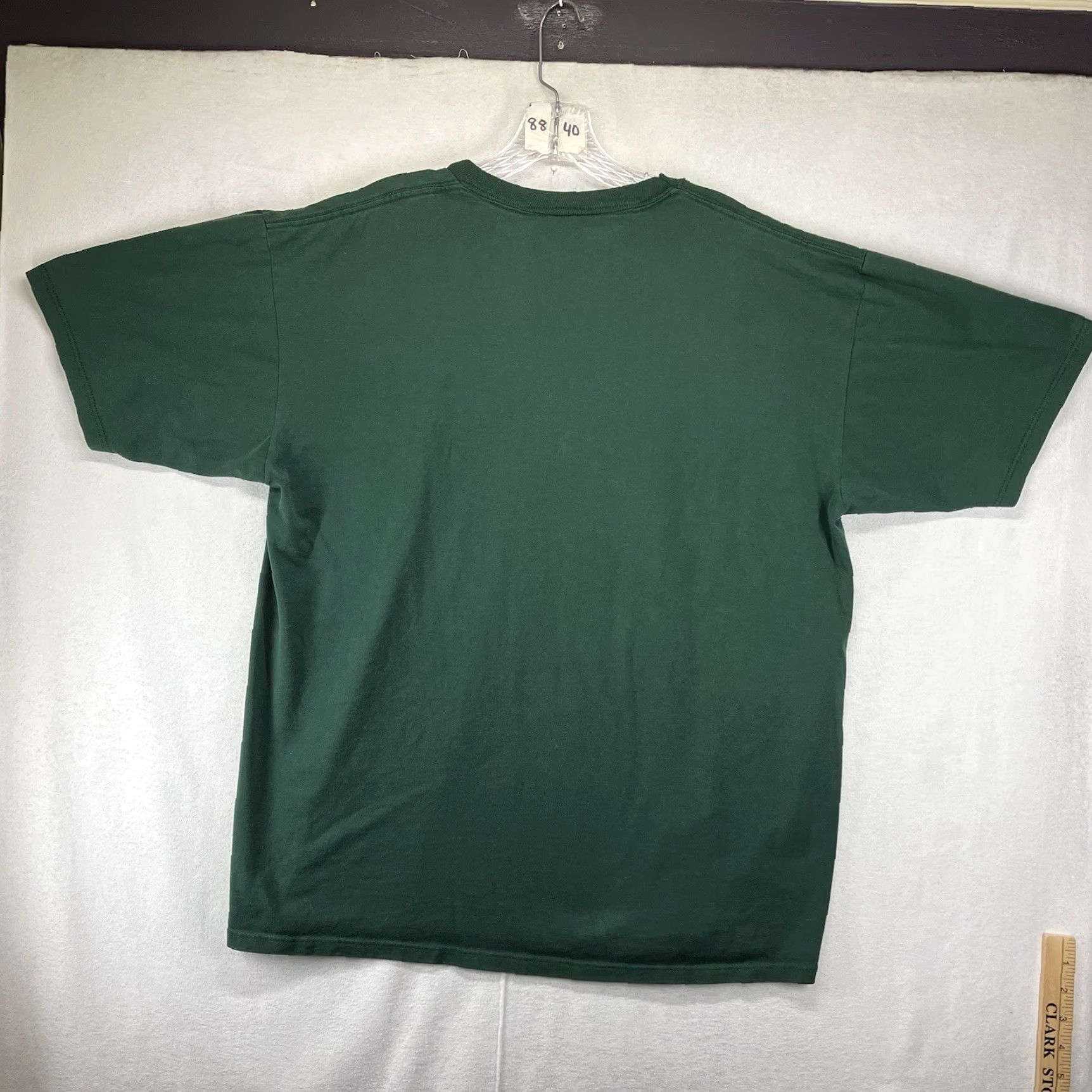 Jerzees VINTAGE 90s Men XL T-Shirt Bow Hunter Outdoor Grunge Faded USA Deer Nature Logo Graphic Print Crew Neck Short Sleeve Cotton Polyester Green Men Size US XL / EU 56 / 4 - 2 Thumbnail