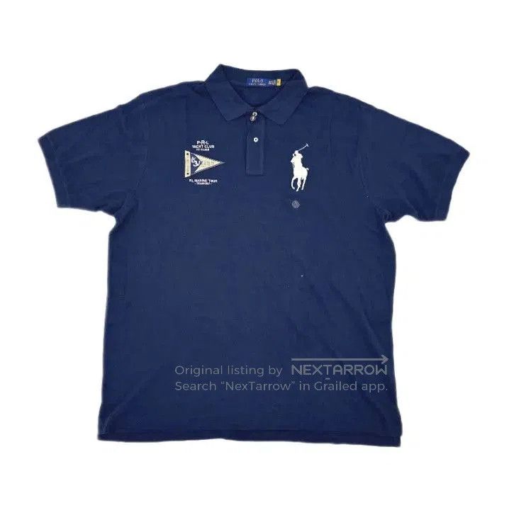 Polo Ralph Lauren Polo Ralph Lauren Solid Big Horse Embroidery Polo Shirt. Size US XL / EU 56 / 4 - 1 Thumbnail