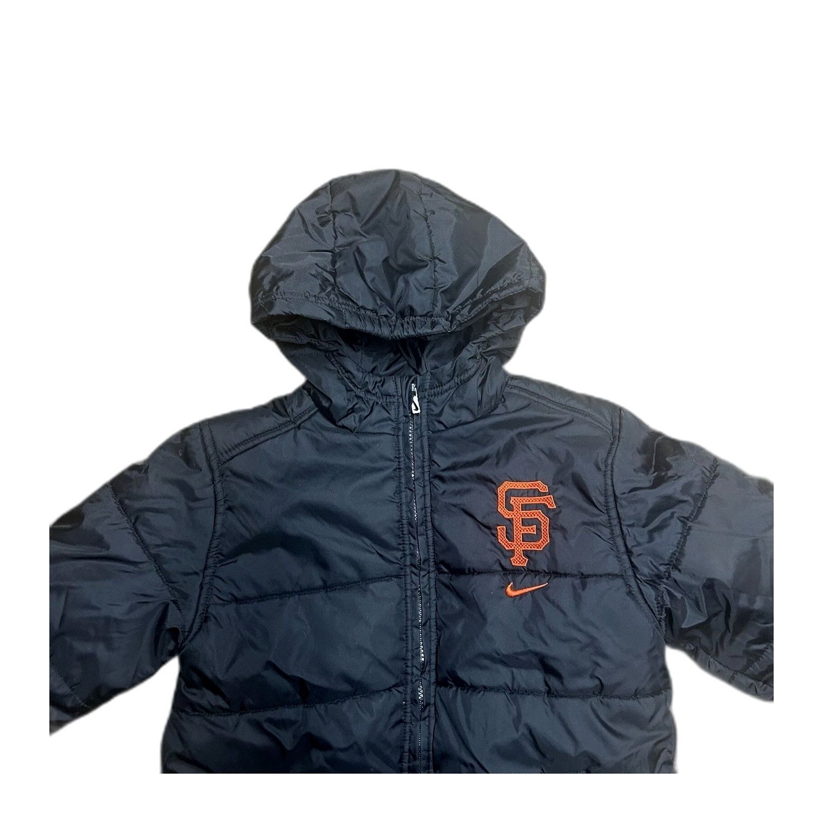 Nike Vintage Nike MLB Giants Puffer Jacket Y2K Black Youth Large Size US L / EU 52-54 / 3 - 5 Thumbnail