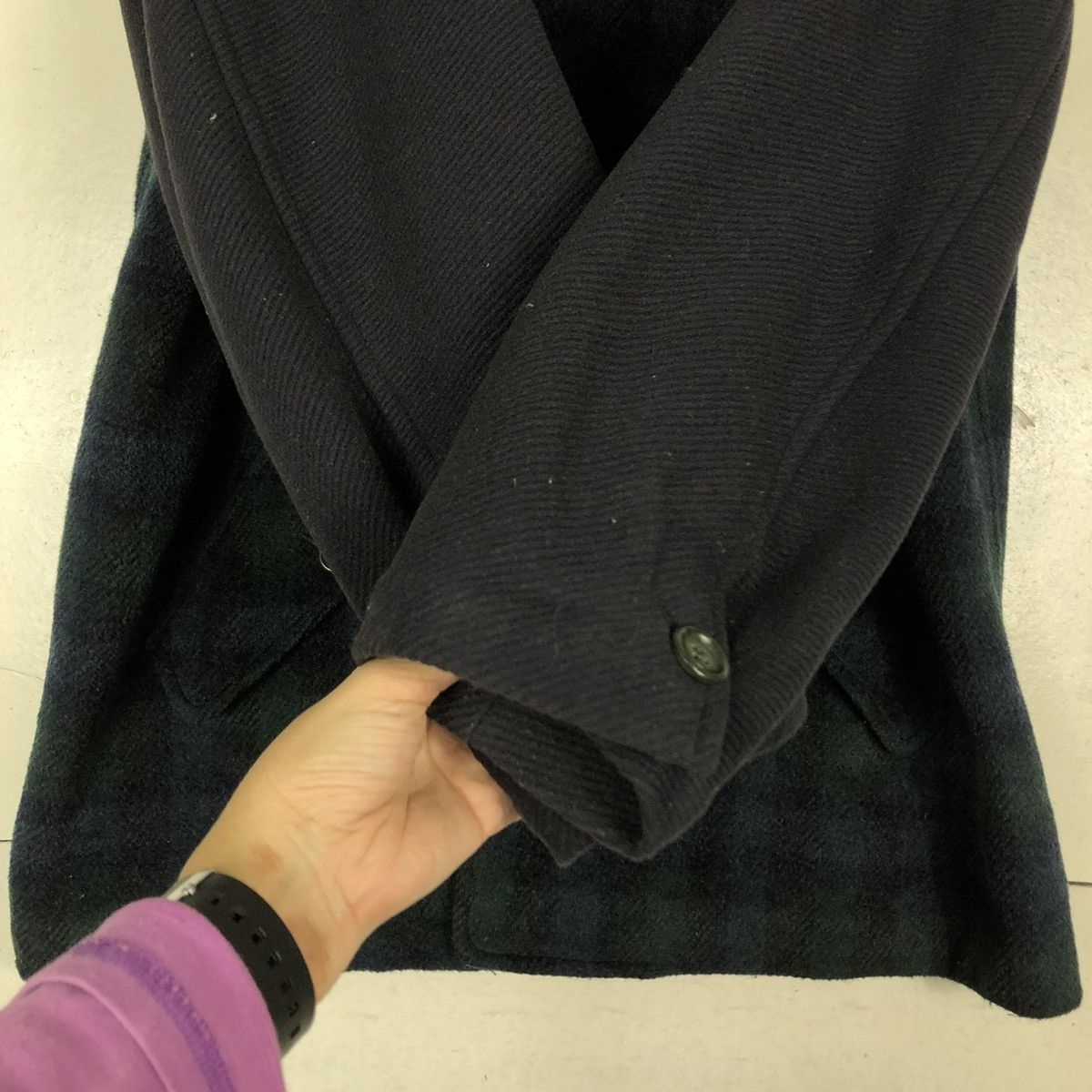 Japanese Brand VINTAGE WOOL DOUBLE BREAST BIKER JACKET RENOWN ISSEY MIYAKE Size US M / EU 48-50 / 2 - 15 Thumbnail
