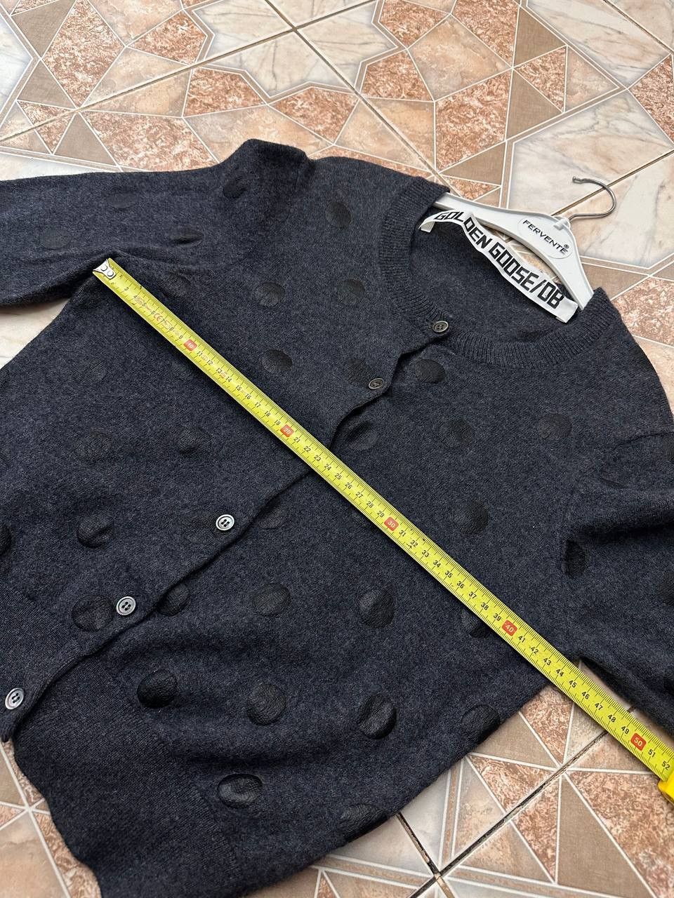 Golden Goose Golden Goose Deluxe Brand Wool Cropped Cardigan Polka Dot Size M / US 6-8 / IT 42-44 - 13 Thumbnail