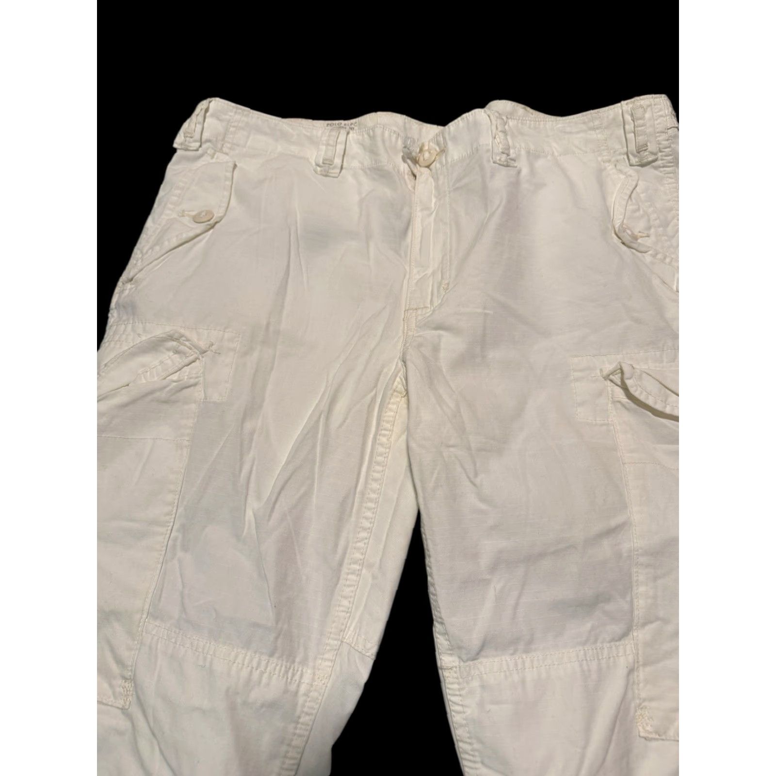 Polo Ralph Lauren VINTAGE Polo Ralph Lauren Men's Pants Cargo Utility Combat GS Trouser White 38x30 Size US M / EU 48-50 / 2 - 4 Thumbnail