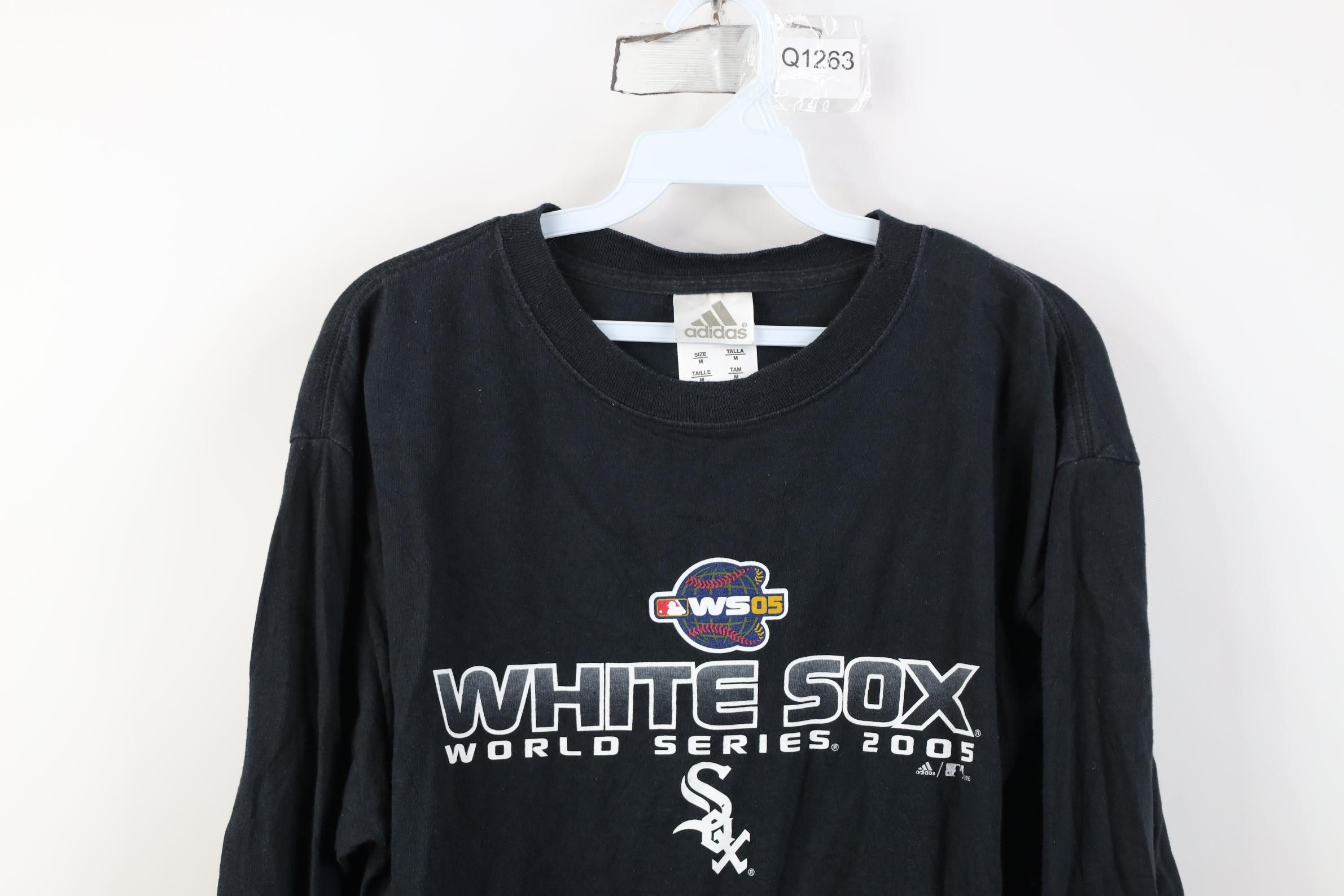 Adidas Vintage Y2K Adidas 2005 World Series Chicago Sox T-Shirt Size US M / EU 48-50 / 2 - 2 Thumbnail