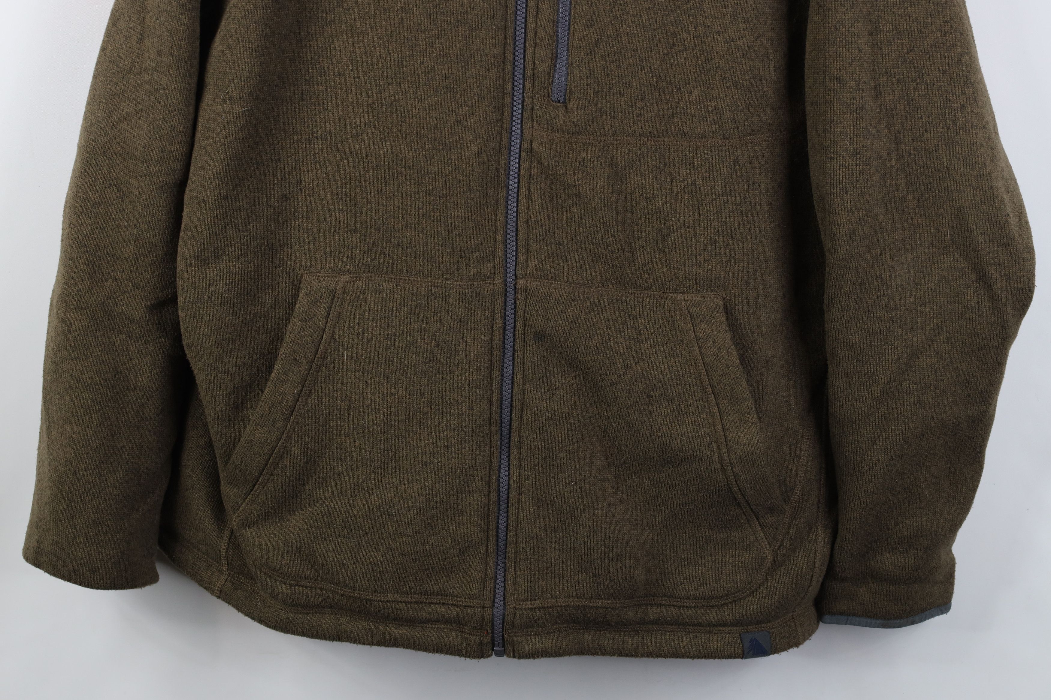 L.L. Bean Vintage LL Bean Hooded Sweater Jacket Swacket Heather Brown Size US XL / EU 56 / 4 - 3 Thumbnail