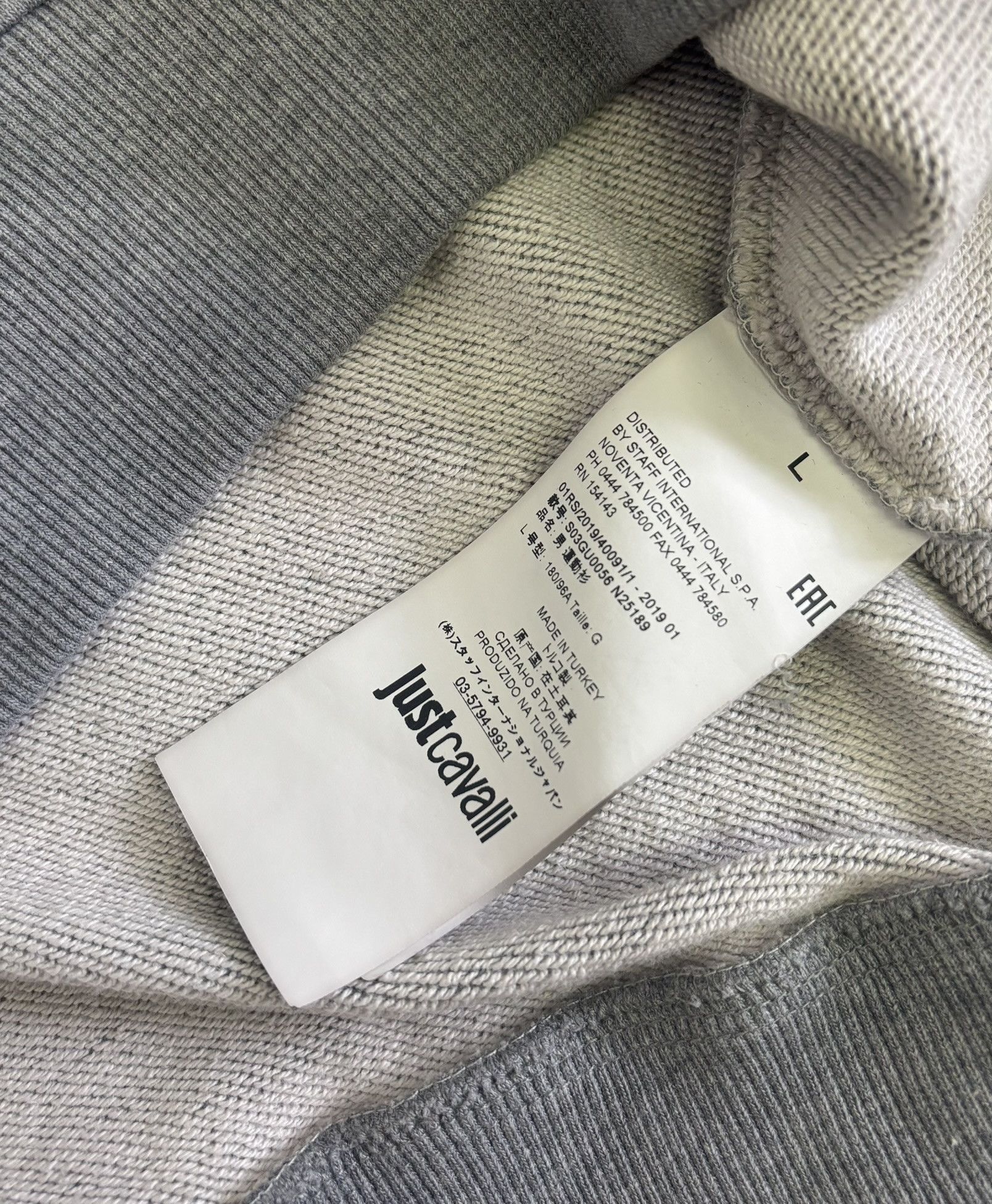 Just Cavalli Just Cavalli Gray sweatshirt Extra Large Size US XL / EU 56 / 4 - 16 Thumbnail