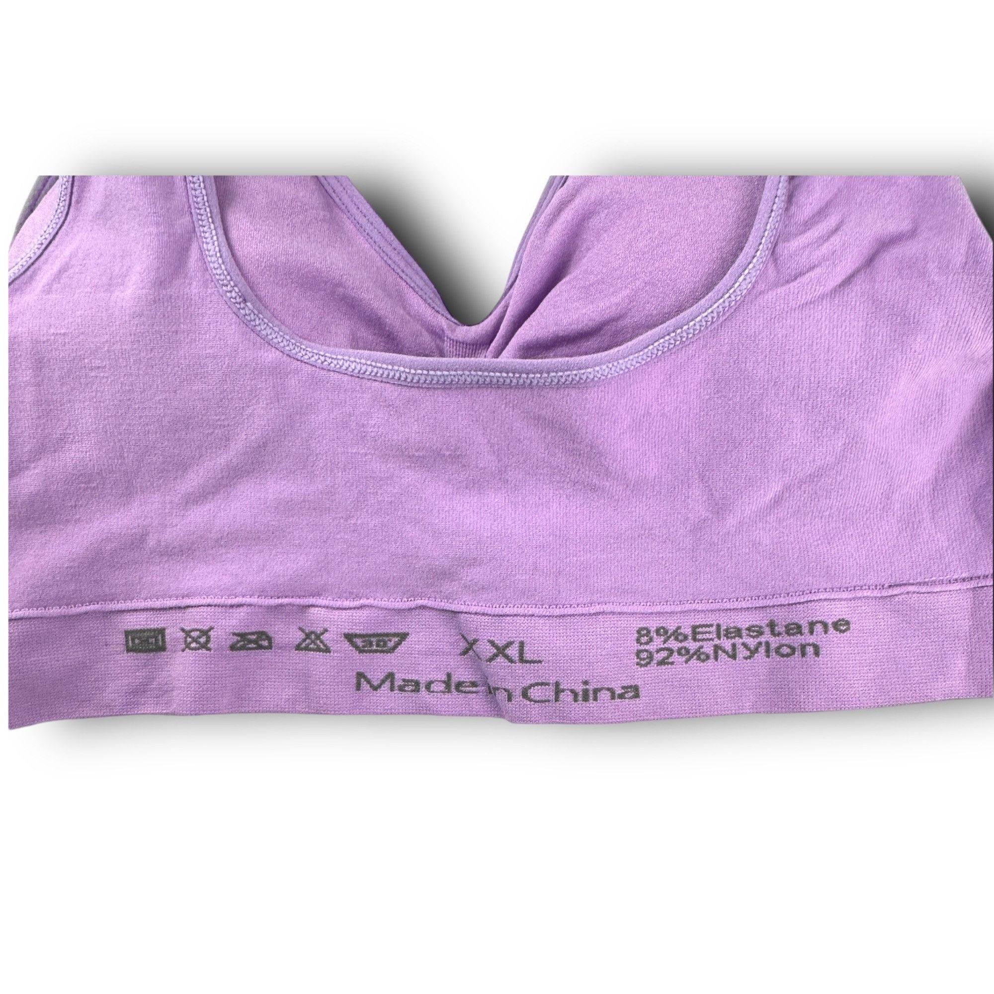 Other Seamless Sports Bras 2-Pack XXL Nylon & Elastane Comfortable Size ONE SIZE - 2 Thumbnail