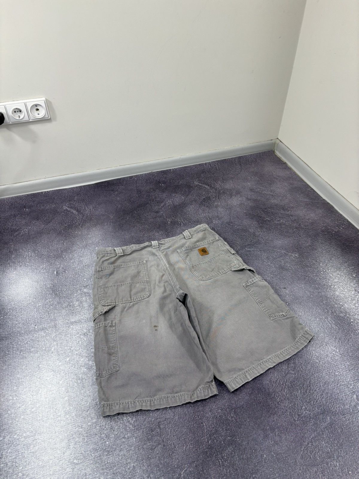 Carhartt Vintage Carhartt Y2K Workwear Grey Hype Skate Baggy Shorts Size US 36 / EU 52 - 3 Thumbnail