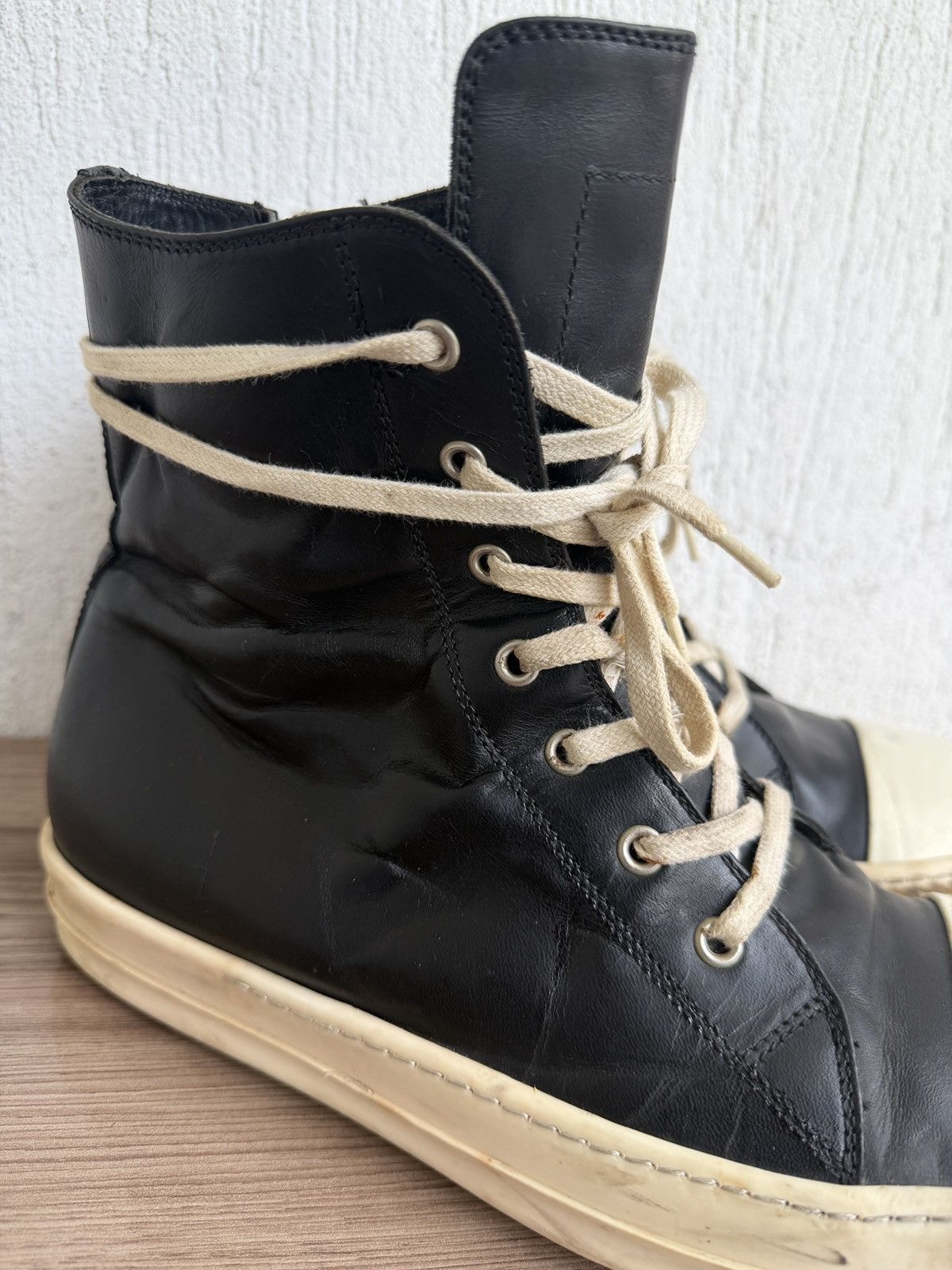 Rick Owens 🔥Rare w16 mainline ramones Size US 10.5 / EU 43-44 - 10 Thumbnail