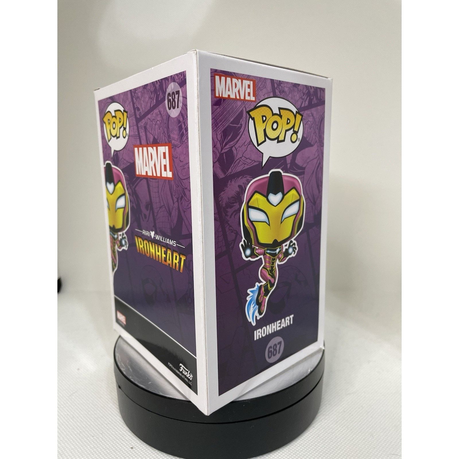 Marvel Comics Funko Pop! Ironheart (Chase) (Glows in the Dark) - PIAB #687 Size ONE SIZE - 6 Thumbnail