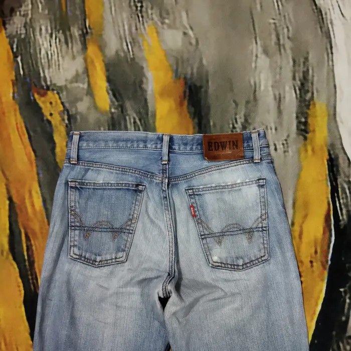 Edwin × Vintage VINTAGE EDWIN 503 FADED BLUE JEANS PANTS Size US 32 / EU 48 - 8 Thumbnail