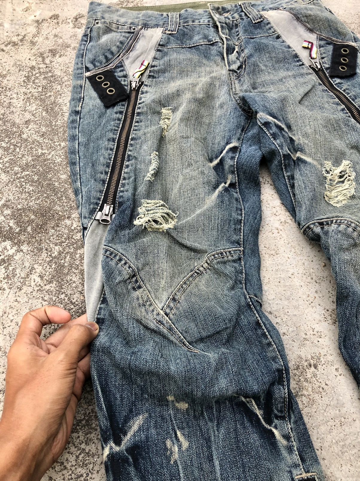 PPFM VINTAGE ZIPPER PUNK STYLE PPFM DENIM Size US 31 - 2 Thumbnail