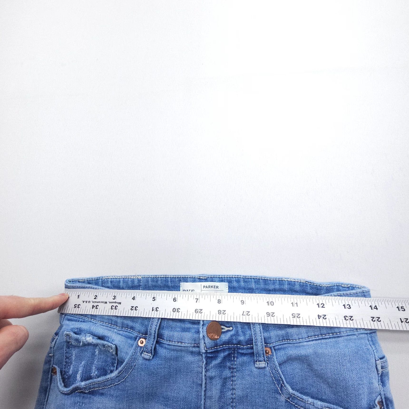 Vintage VINTAGE BUCKLE BKE Parker High Rise Ankle Skinny Jeans Buckle BKE Stella Size 27 Women's Slim Distressed Blue Denim 5-Pocket Stretch Size 27" / US 4 / IT 40 - 7 Thumbnail