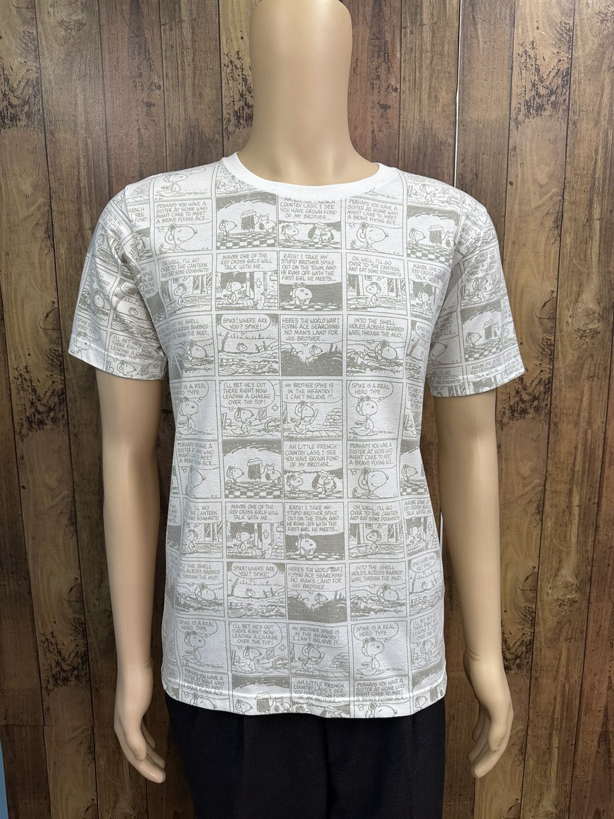 Peanuts × Vintage Peanuts Comics Full Print Tshirt A573 Size US M / EU 48-50 / 2 - 1 Thumbnail