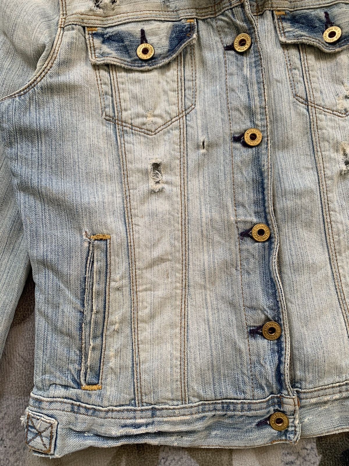 Polo Ralph Lauren Ralph Lauren Polo Jeans Co Distress Denim Jacket Size M / US 6-8 / IT 42-44 - 6 Thumbnail