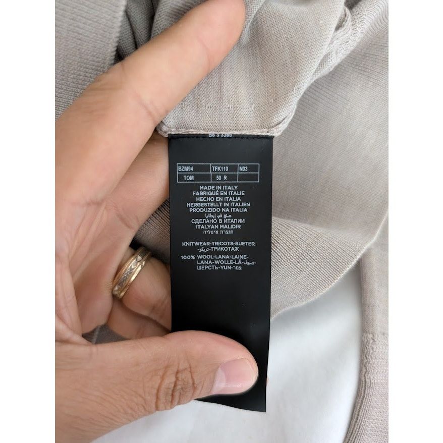 Tom Ford o1rshd1 Knitwear Sweatshirt in Light Brown Size US M / EU 48-50 / 2 - 8 Thumbnail