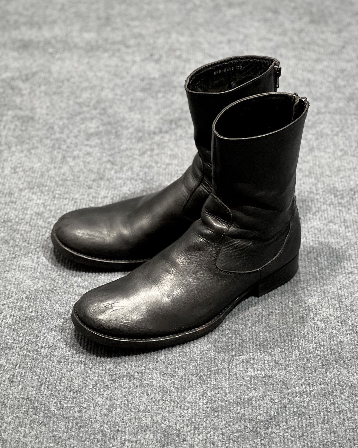 Japanese Brand Moonage Devilment Back Zip Black Boot Size US 9.5 / EU 42-43 - 2 Thumbnail