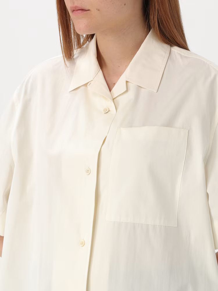 Jil Sander o1loc1c0426 Pocket Cotton Shirt in White Size L / US 10 / IT 46 - 4 Thumbnail