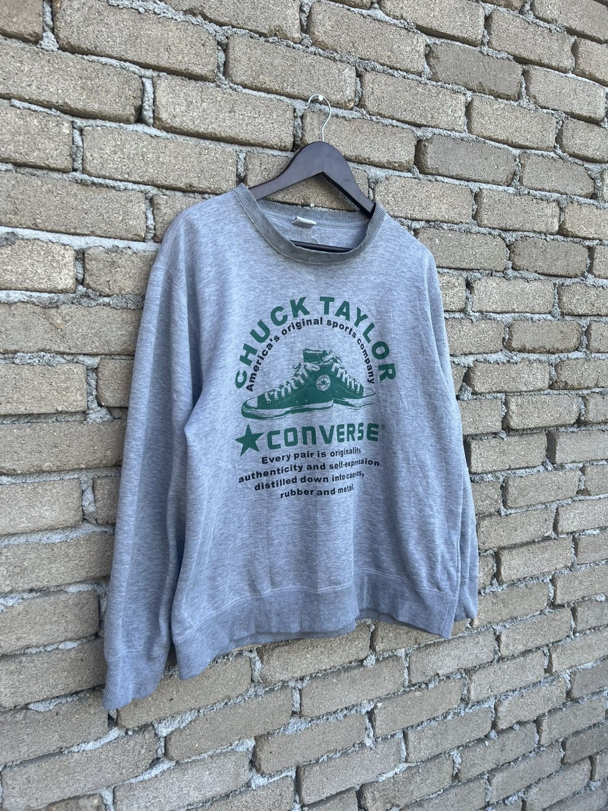 Converse Vintage Converse Chuck Taylor Crewneck Sweatshirt Size US L / EU 52-54 / 3 - 3 Thumbnail