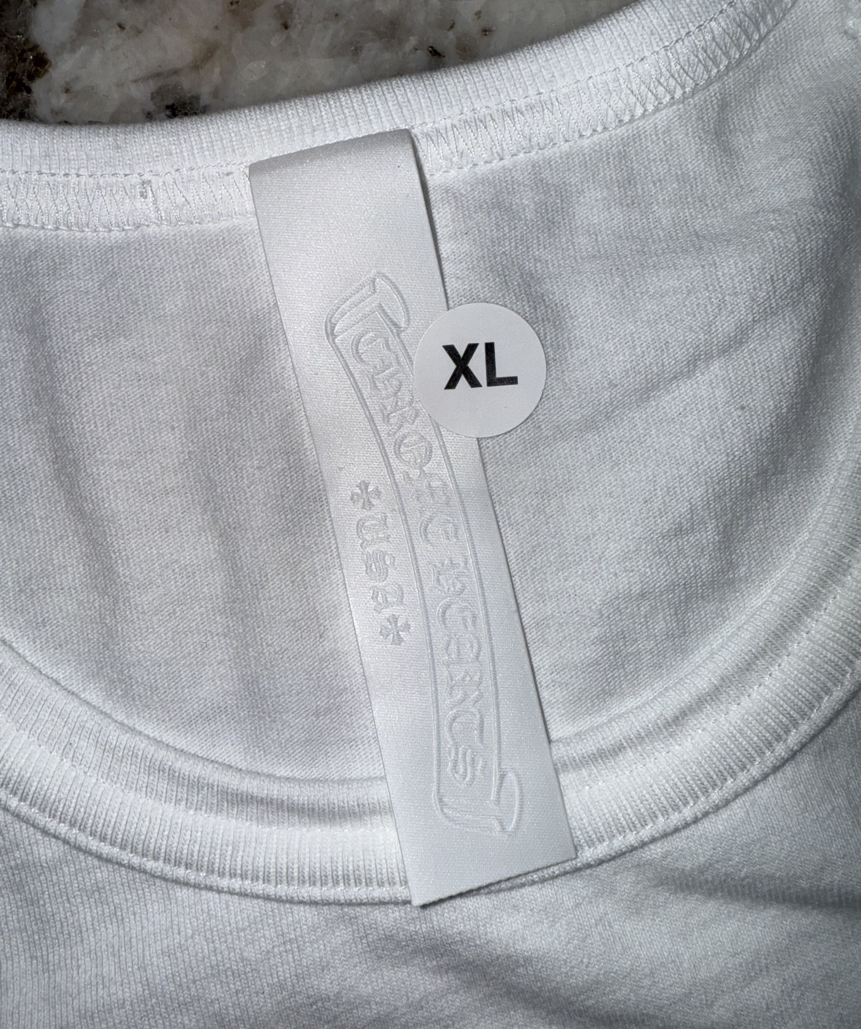 Chrome Hearts Chrome Hearts Embroidered Eye Chart T-Shirt (White) Size US XL / EU 56 / 4 - 2 Thumbnail
