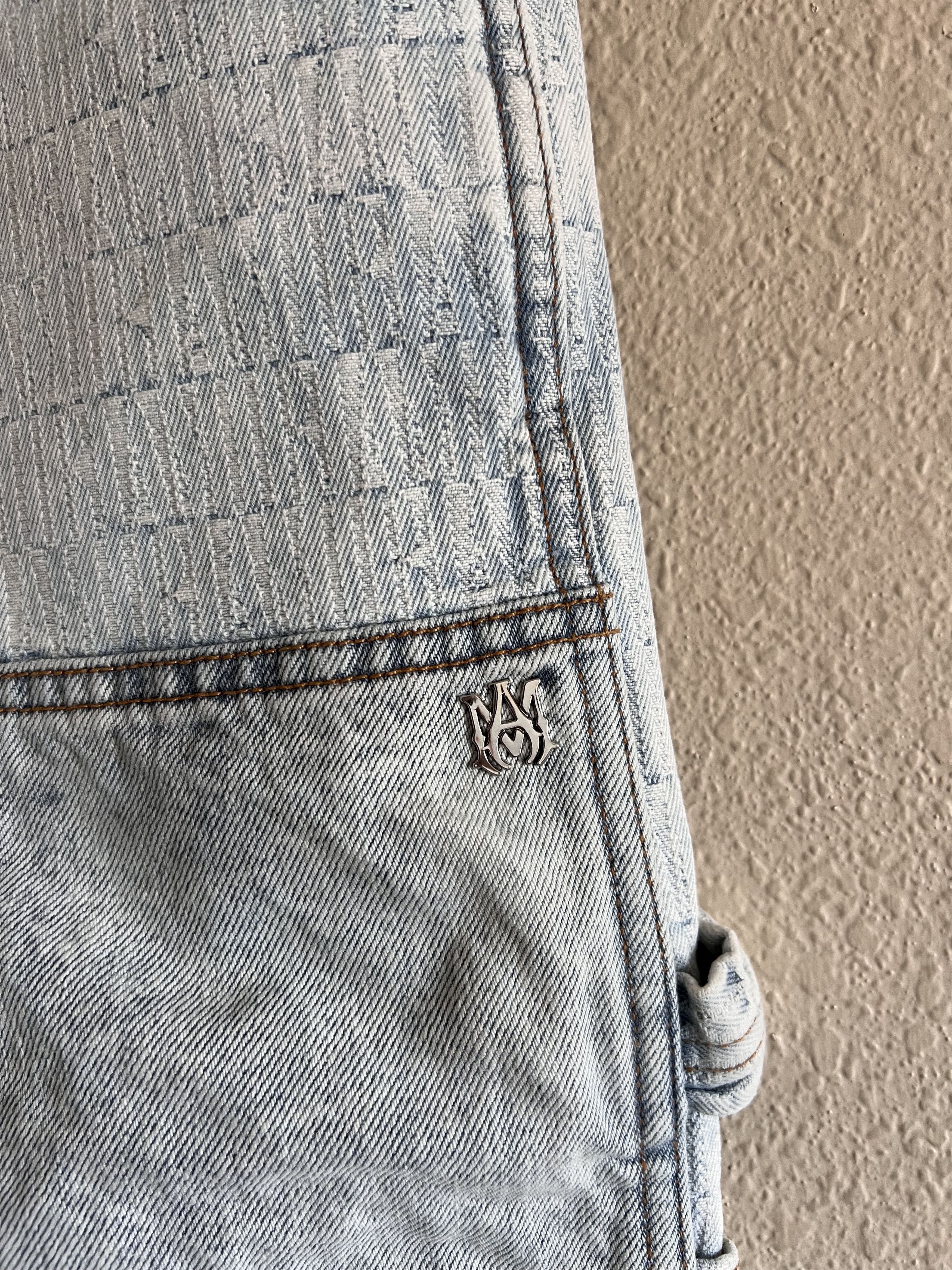 Amiri Amiri Denim Jacquard Carpenter Double Knee Pants Size US 34 / EU 50 - 4 Thumbnail