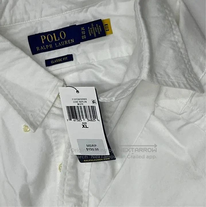 Polo Ralph Lauren Polo Ralph Lauren FW21 Logo Embroidered Oxford Long. Size US XL / EU 56 / 4 - 2 Thumbnail