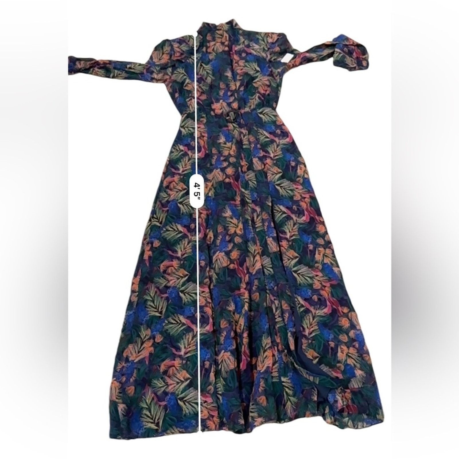Other RTR Saloni Jacqui B Long Sleeve Multicolor Printed Dress Size XS / US 0-2 / IT 36-38 - 16 Thumbnail