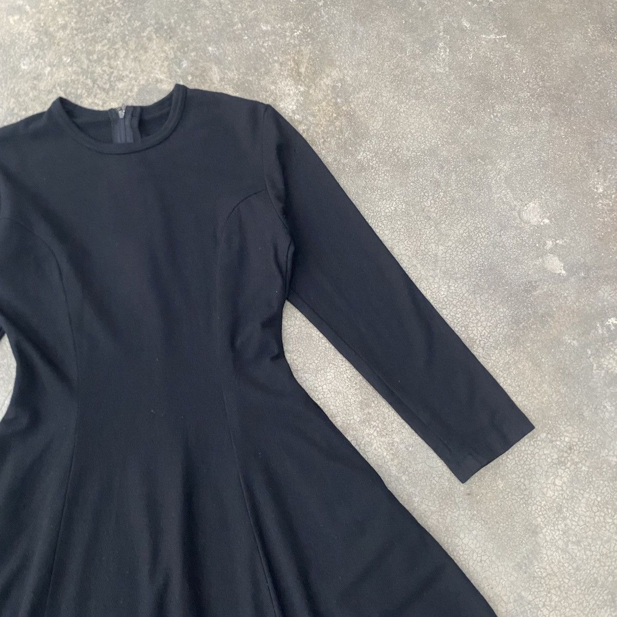 Comme des Garcons ‼️LAST DROP‼️CDG Tricot AD1988 Black Light Wool Flare Dress Size ONE SIZE - 8 Thumbnail