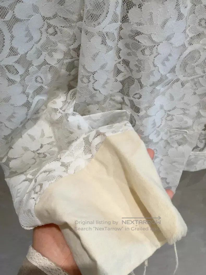 Comme des Garcons Comme des Garcons Embroidered lace blazer Size M / US 6-8 / IT 42-44 - 4 Thumbnail