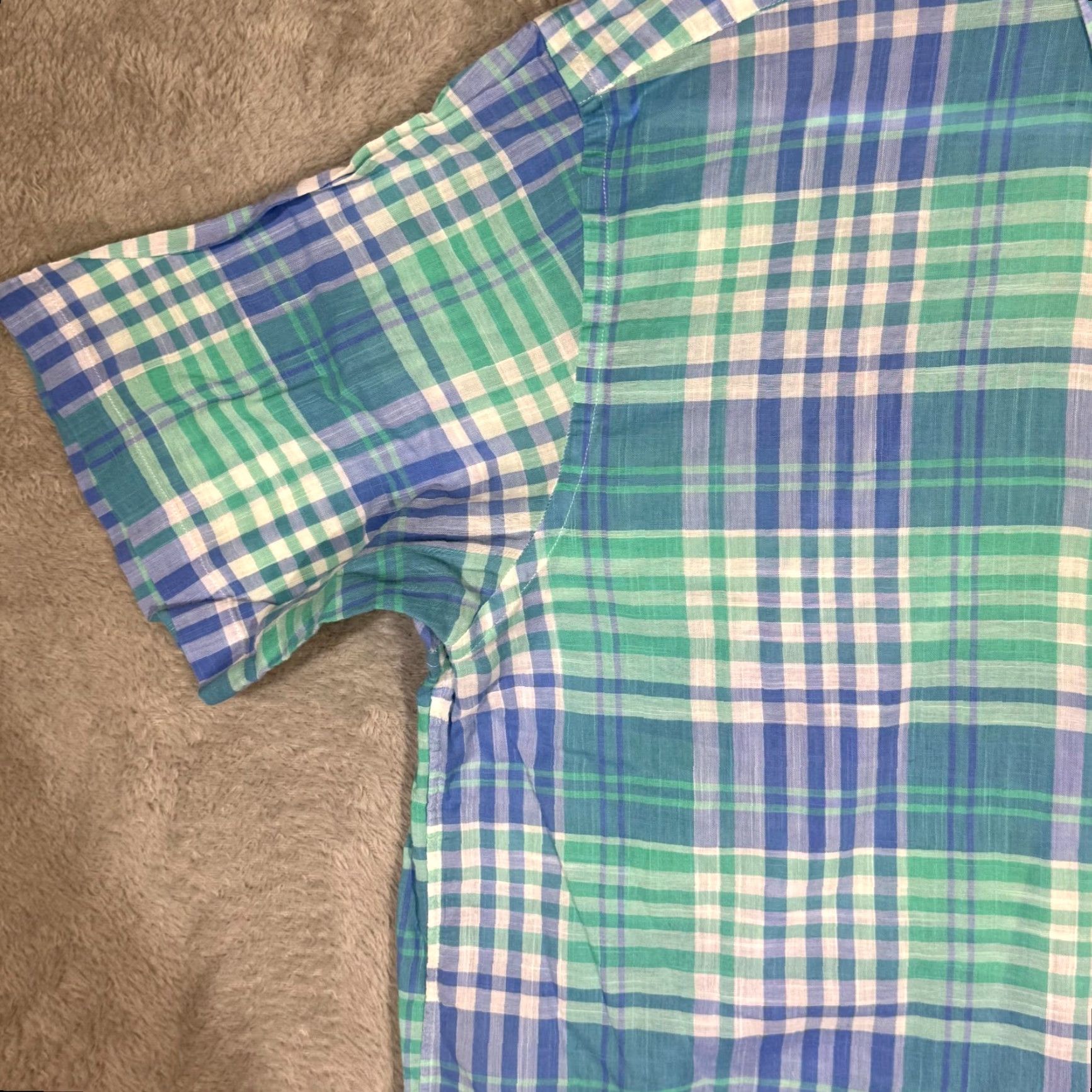 Vineyard Vines Vineyard Vines Murray Shirt XL Blue Plaid 100% Cotton Short Sleeve Button-Down Shirt Men Size US XL / EU 56 / 4 - 3 Thumbnail