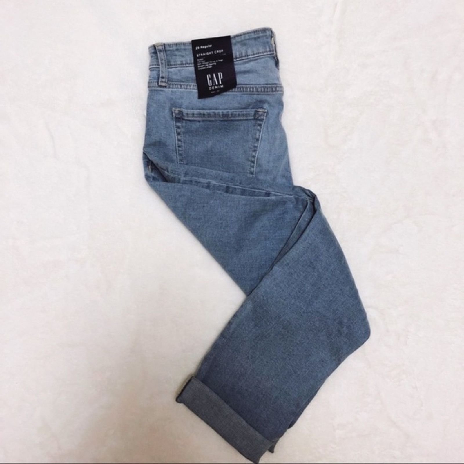 Gap GAP Low Rise Straight Crop Jeans Size 27" / US 4 / IT 40 - 8 Thumbnail