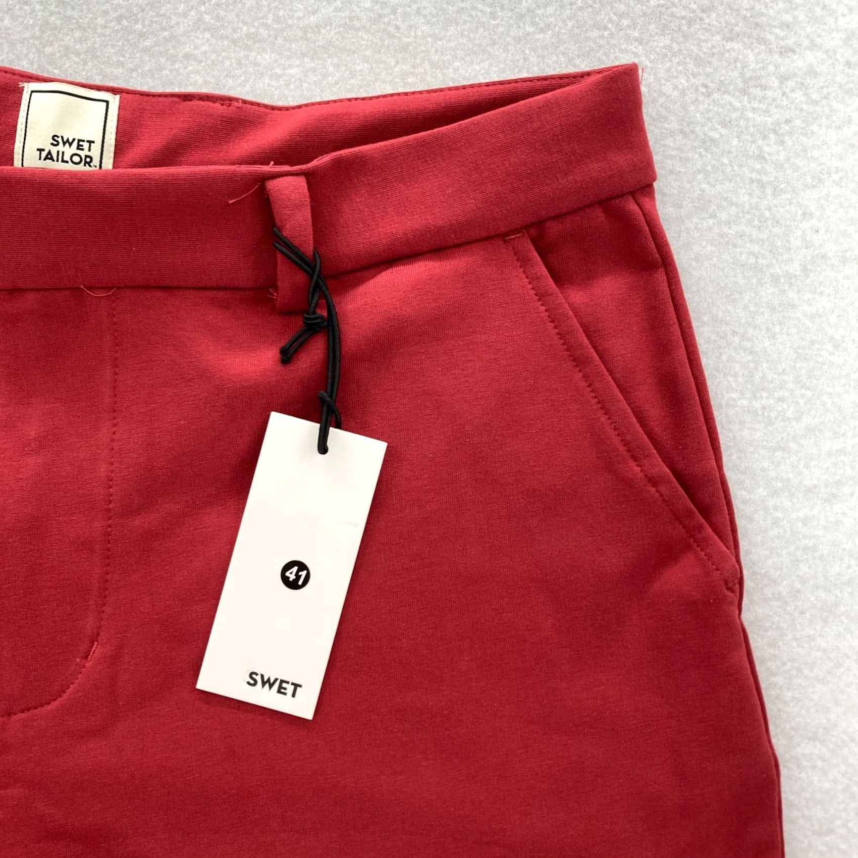 Vintage Swet Tailor Chino Shorts Mens 32 Red Wine Stretch Casual Athletic NWT Size US 32 / EU 48 - 3 Thumbnail