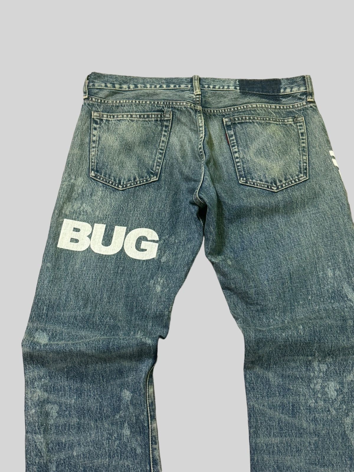 Hysteric Glamour × Japanese Brand Distressed RNA INC Junkie Business Trashed Denim Size US 34 / EU 50 - 12 Thumbnail
