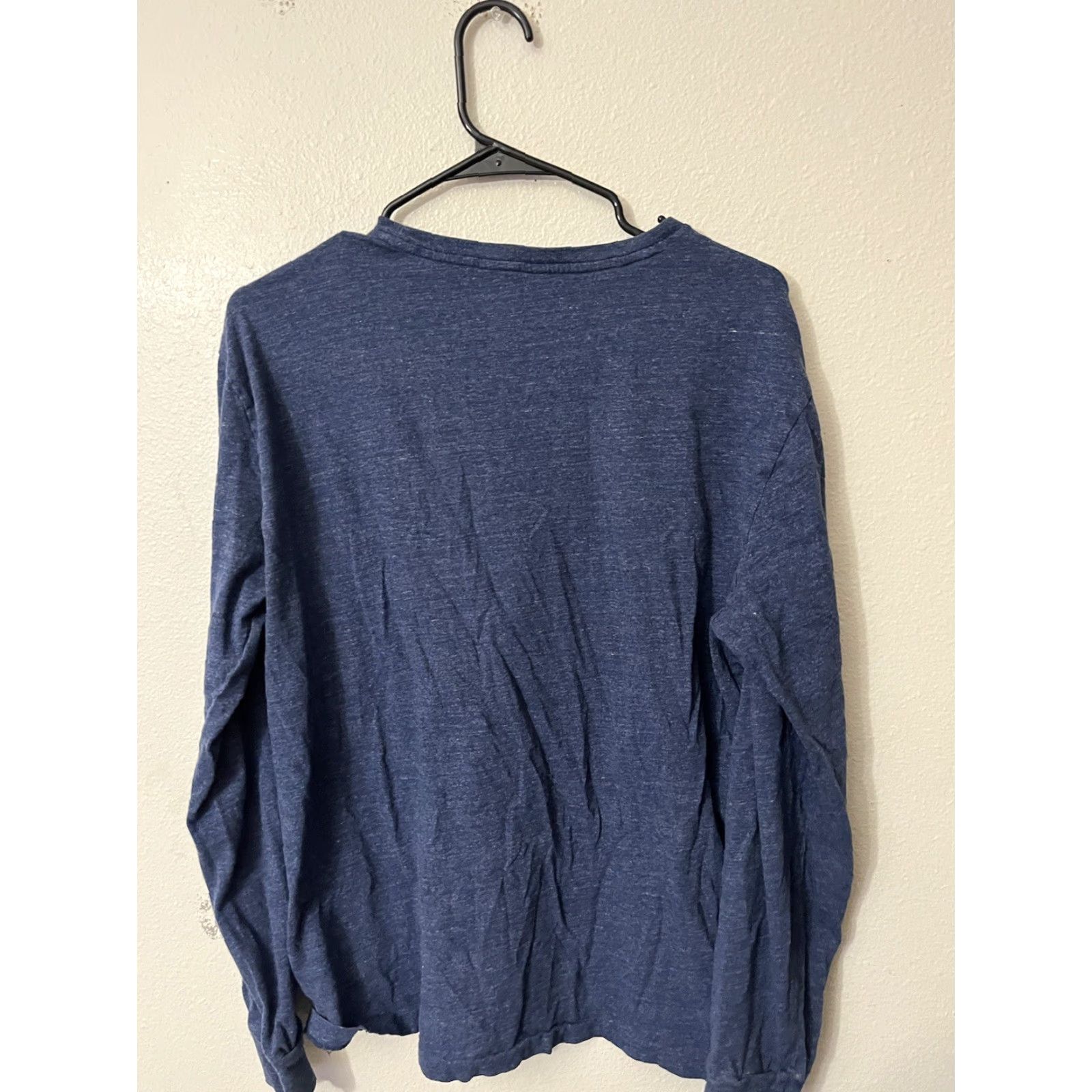Polo Ralph Lauren Polo Ralph Lauren Tee T Shirt Mens Large Knit Crew Neck Long Sleeve Blue Size US L / EU 52-54 / 3 - 3 Thumbnail