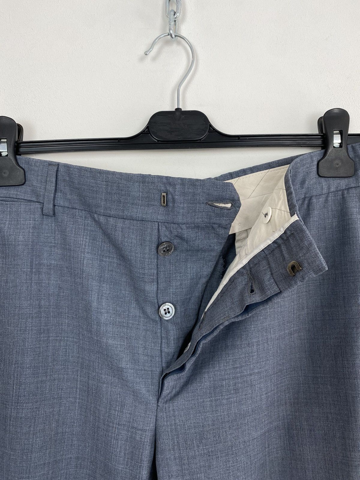 Yves Saint Laurent Yves Saint Laurent Suit Set Pants + Vest + Jacket Blue dress Size 50R - 6 Thumbnail