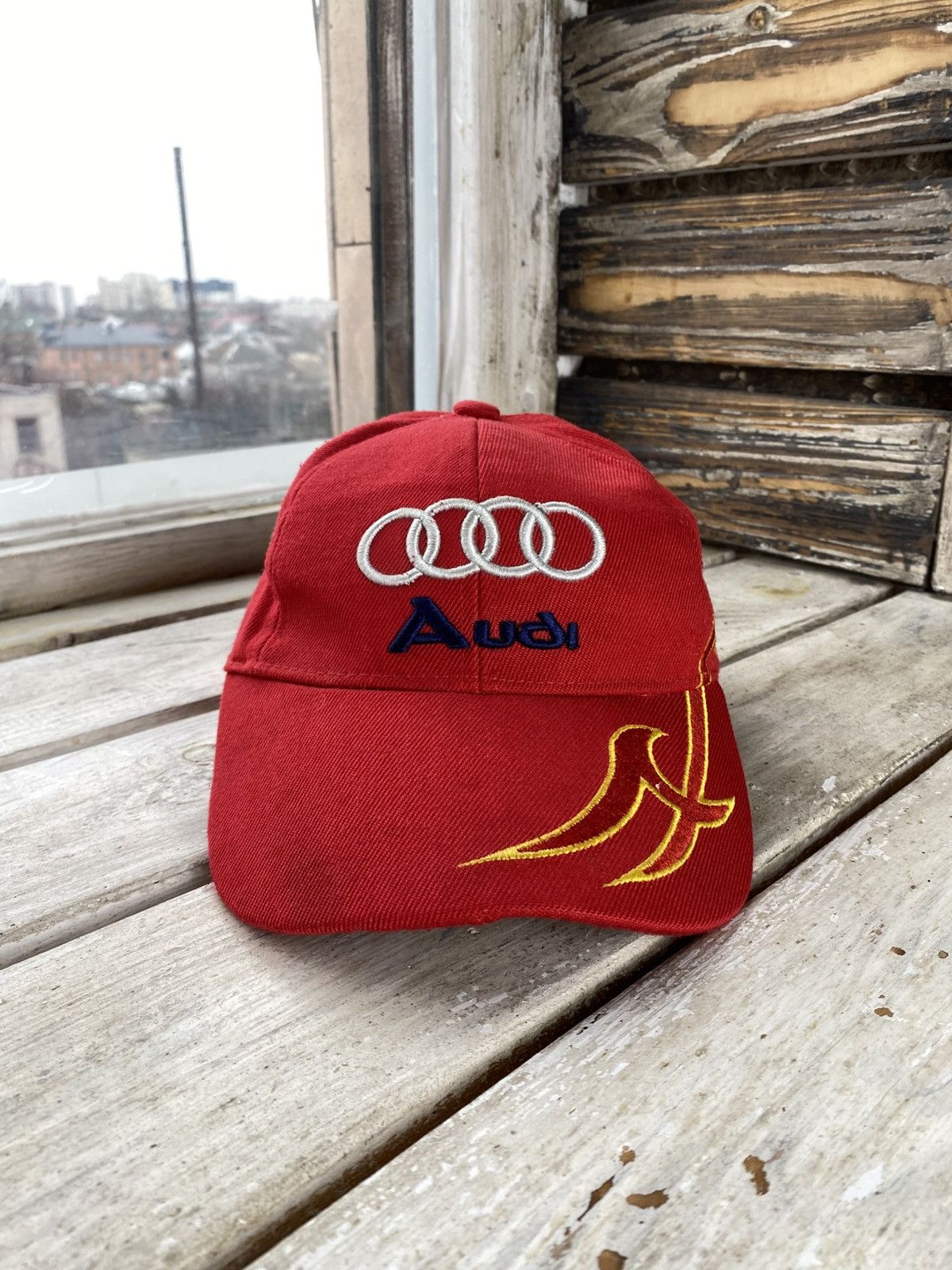 Audi × Formula 1 🔥Vintage 90s Racing Flame Audi F1 cap hats Size ONE SIZE - 2 Thumbnail