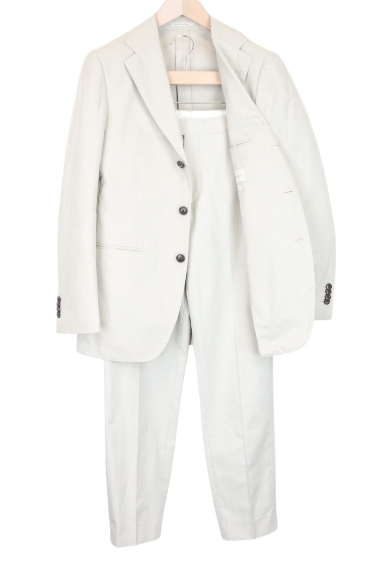 Suitsupply HAVANA UK36R Ecru Cotton Slim 2 Piece Suit 67172 Size 36R - 1 Thumbnail
