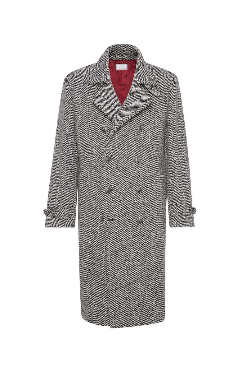 Brunello Cucinelli o1w1db10226 One And Half Breasted Coat in Dark Navy Blue Size US XL / EU 56 / 4 - 1 Thumbnail