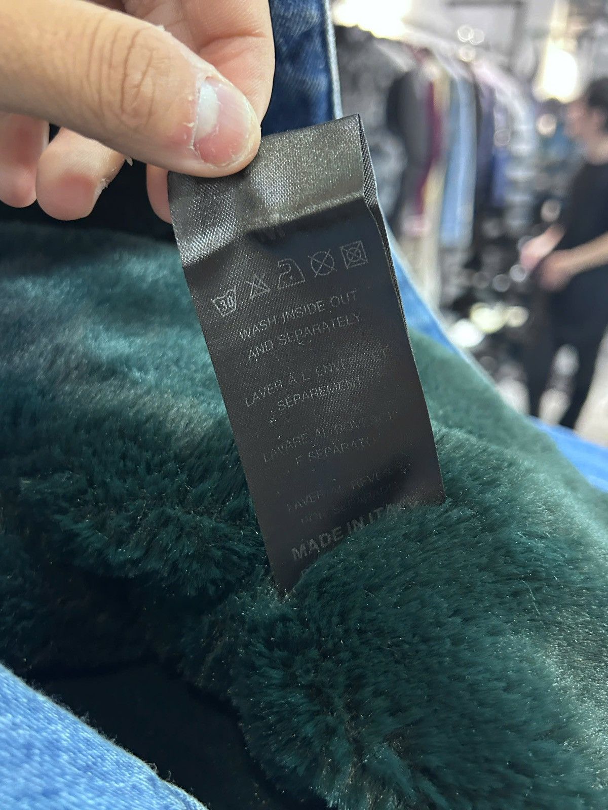 Raf Simons Raf Simons Big Fit Denim Faux Fur Jacket Size US L / EU 52-54 / 3 - 7 Thumbnail